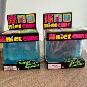 Nice Cube Super Solid Squish! Needoh blue nice cube bundle
